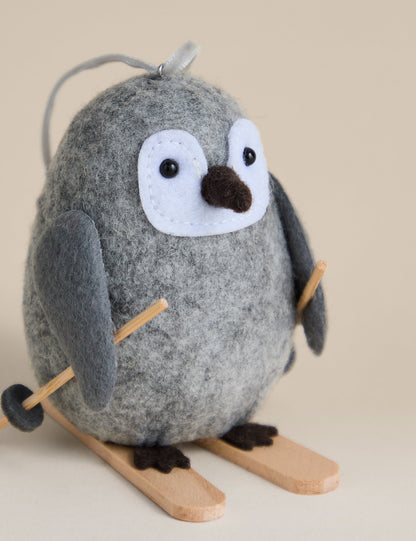 Keçe Detaylı Bebek Penguen Yılbaşı Ağaç Süsü