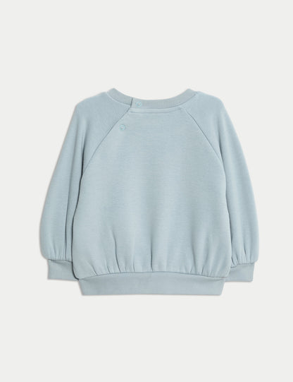 Pamuk Karışımlı Sweatshirt (0–3 Yaş)