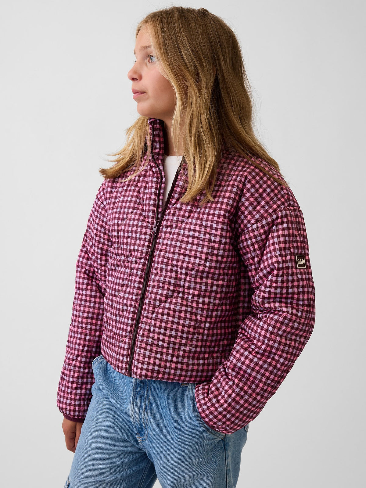 Pembe Relaxed Puffer Şişme Ceket