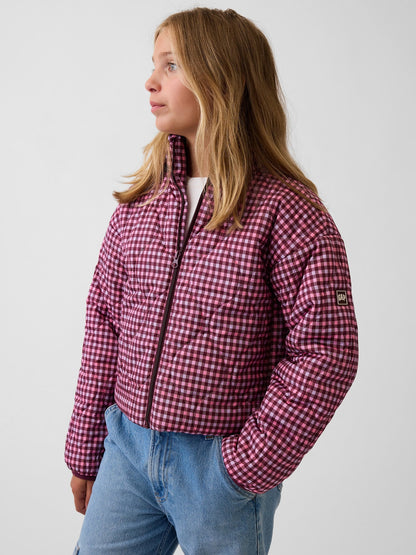 Pembe Relaxed Puffer Şişme Ceket