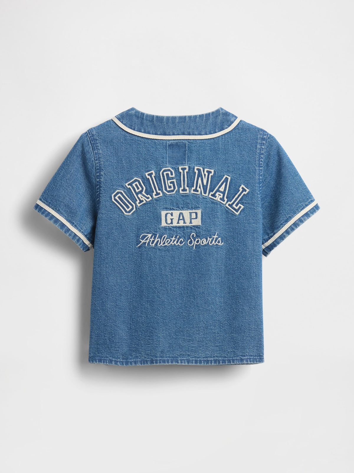 Mavi Denim Varsity Logo Beyzbol Gömlek