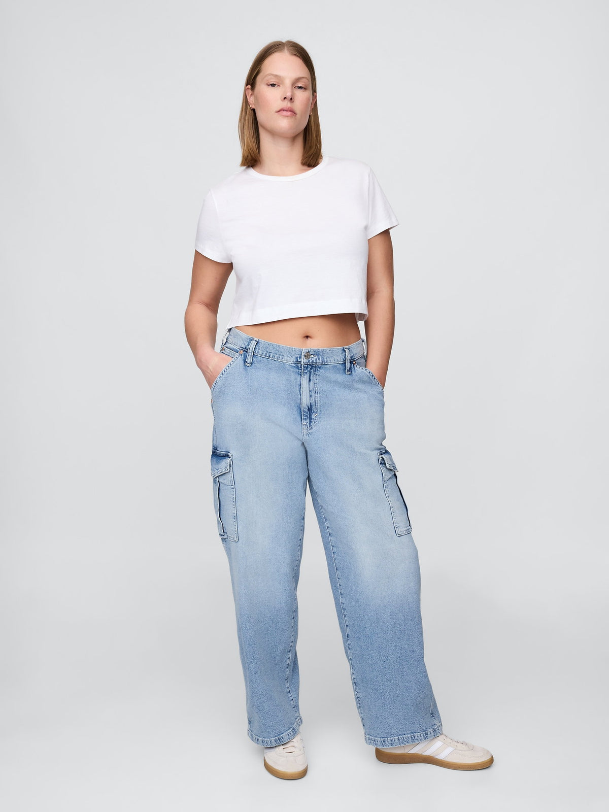 Mavi Mid Rise '90s Loose Kargo Jean Pantolon