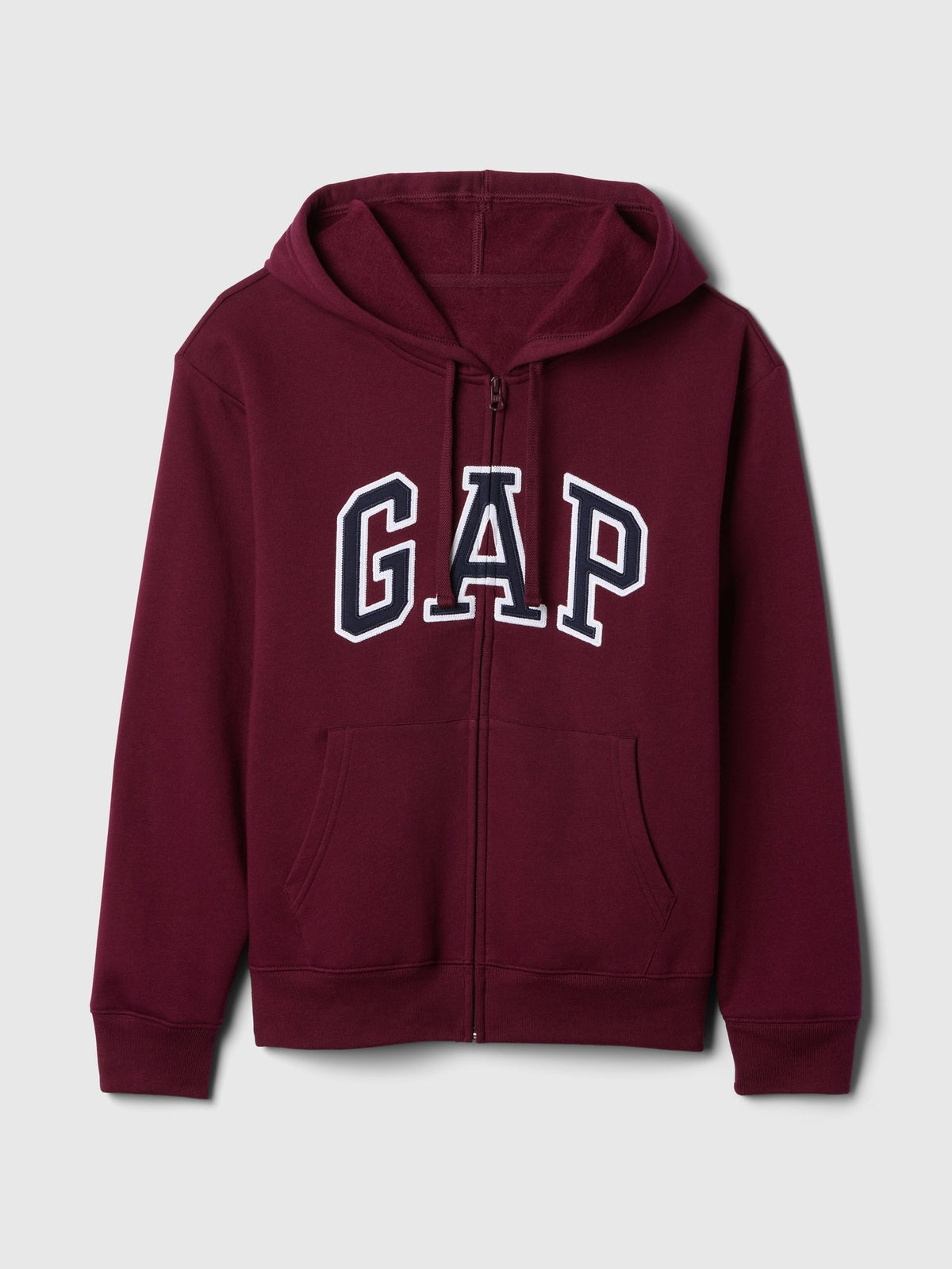 Bordo Gap Logo Fleece Fermuarlı Sweatshirt
