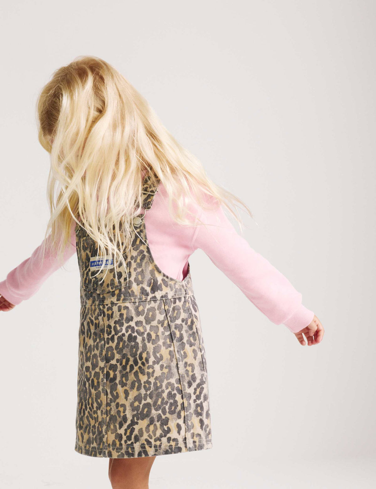 2 Parça Denim Leoparlı Çocuk Takımı