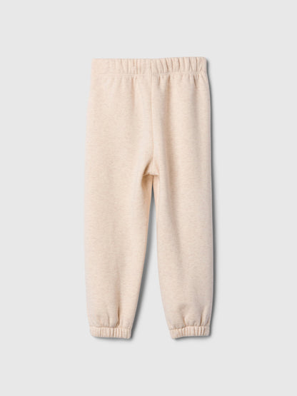 Pembe Gap Logo Kalp Desenli Pull-on Jogger Fleece Eşofman Altı