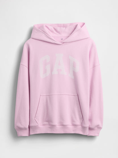Pembe Vintagesoft Havlu Kumaş Oversized Sweatshirt