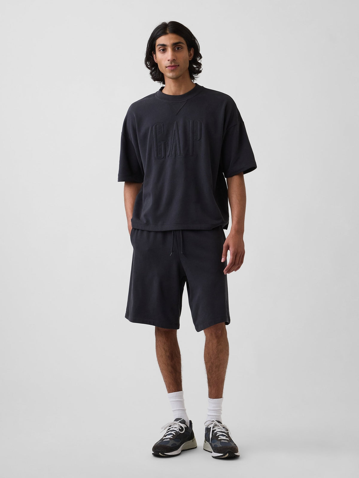 Gri Vintagesoft Terry Oversize Logo Sweatshirt