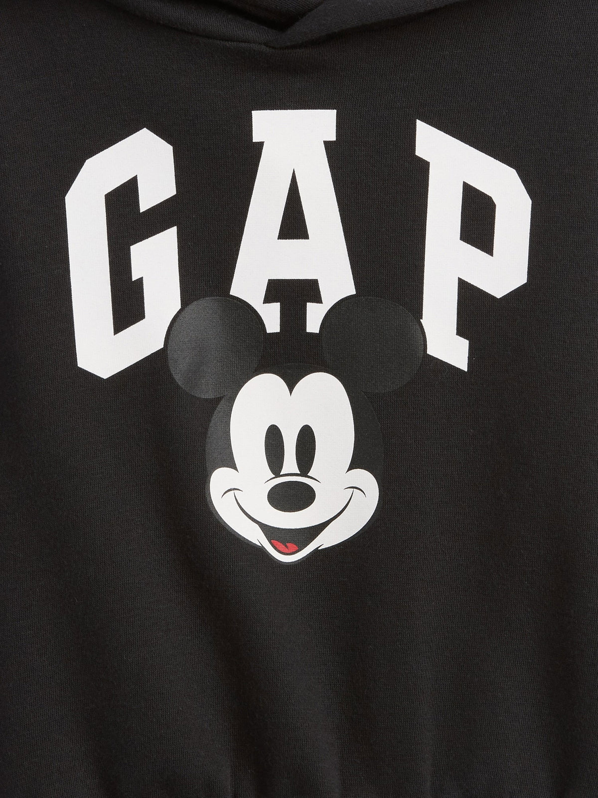 Siyah Disney Mickey Mouse Logo Relaxed Sweatshirt
