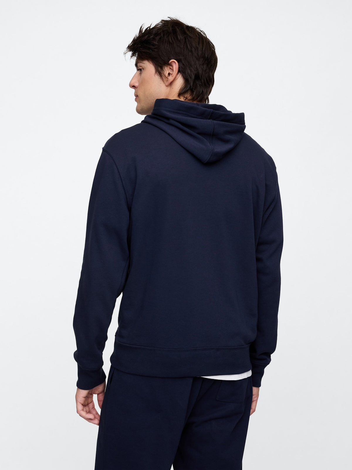 Lacivert Gap Logo Fransız Havlu Kumaş Sweatshirt