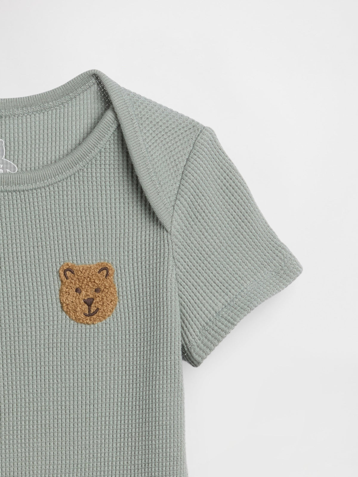 Açık Yeşil First Favorites Waffle Bodysuit