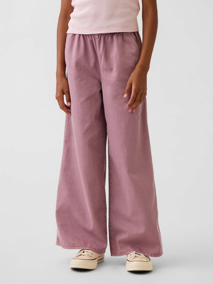 Pembe Easy Wide-leg Utility Pantolon