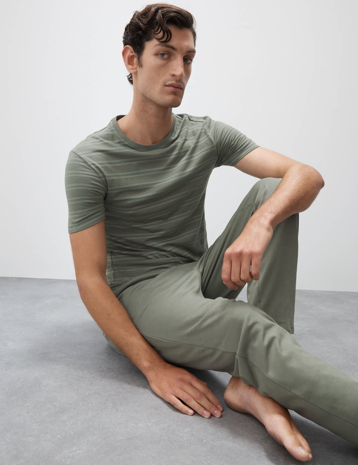 Supima® Modal Çizgili T-shirt