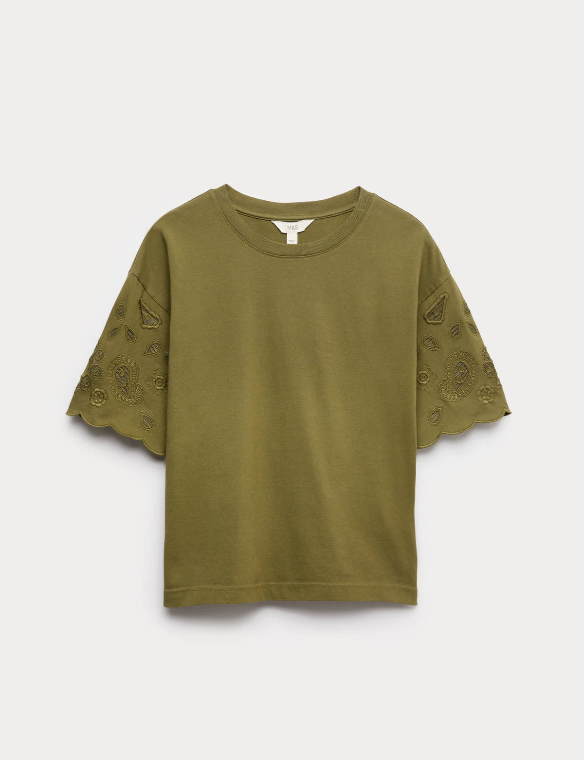 Saf Pamuklu Boxy T-shirt