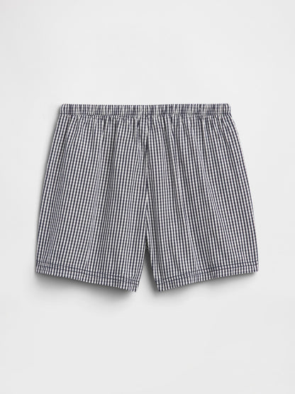 Lacivert Relaxed Pull-on Keten Karışım Şort