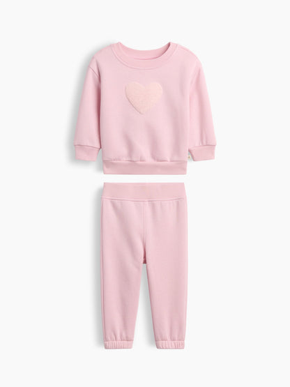 Pembe Fleece Two-piece Outfit Set