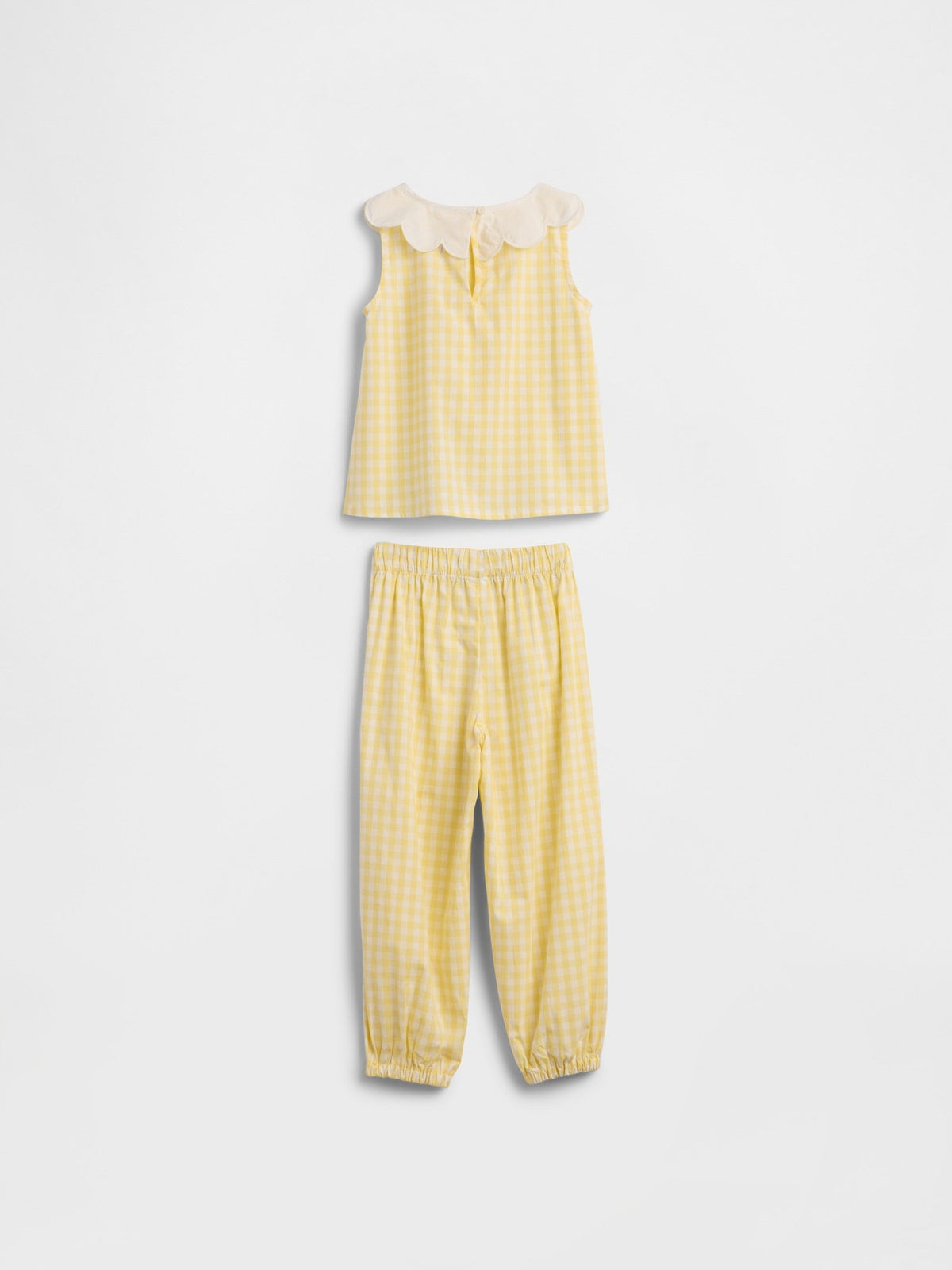 Sarı Poplin Two-piece Outfit Set