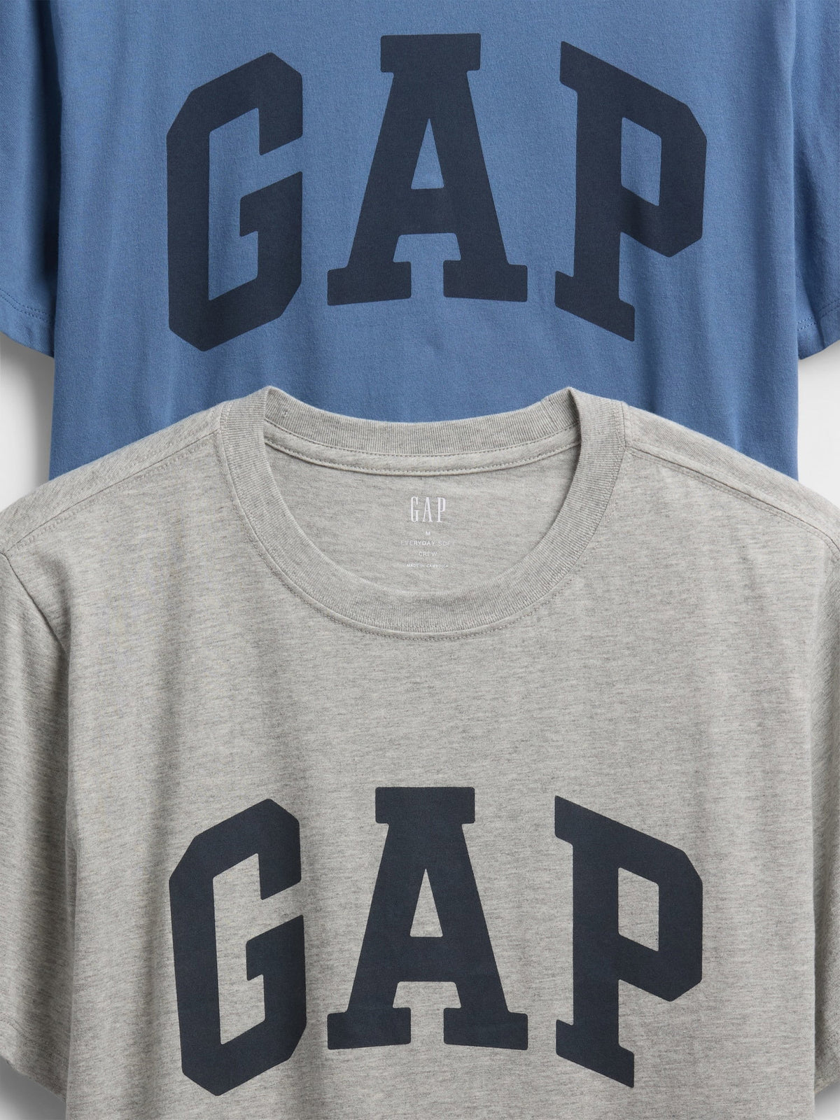 Siyah Everyday Soft Gap Logo 2'li T-shirt Seti