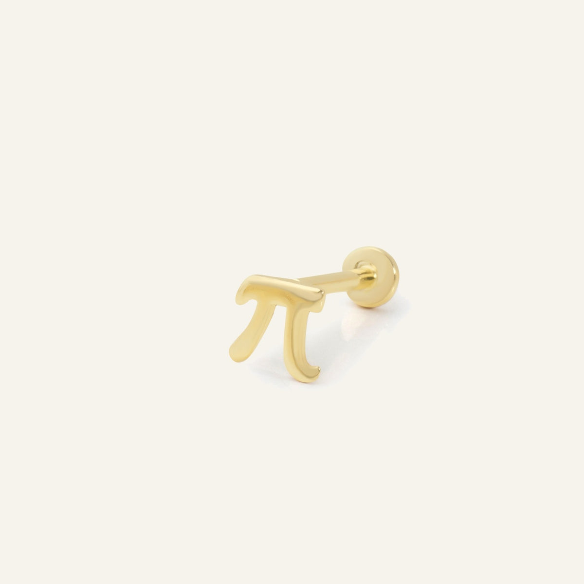 Pi Sayısı Figürlü Altın Kulak Piercing