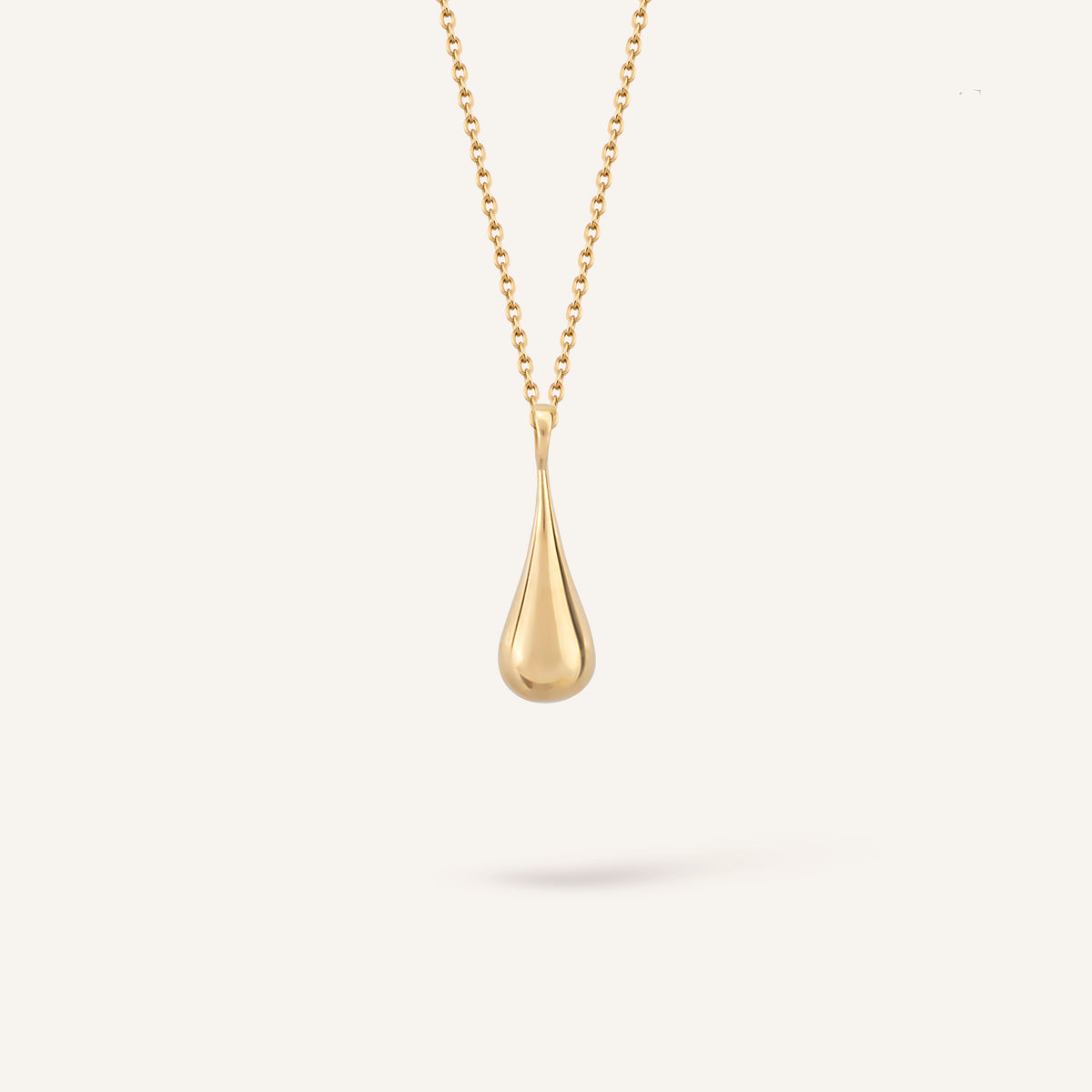 Aqua Drop Damla Figürlü Altın Kolye