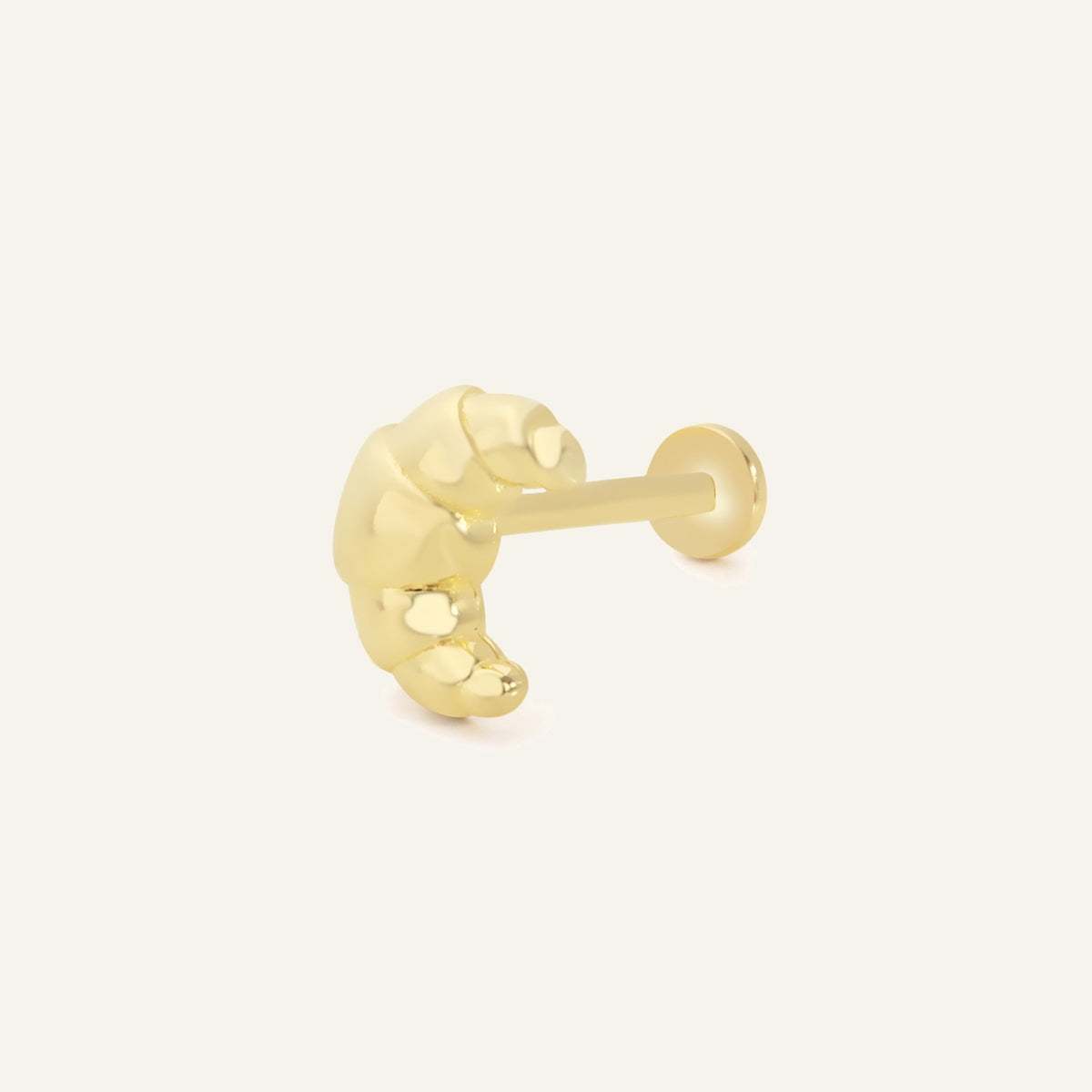 Kruvasan Altın Kulak Piercing