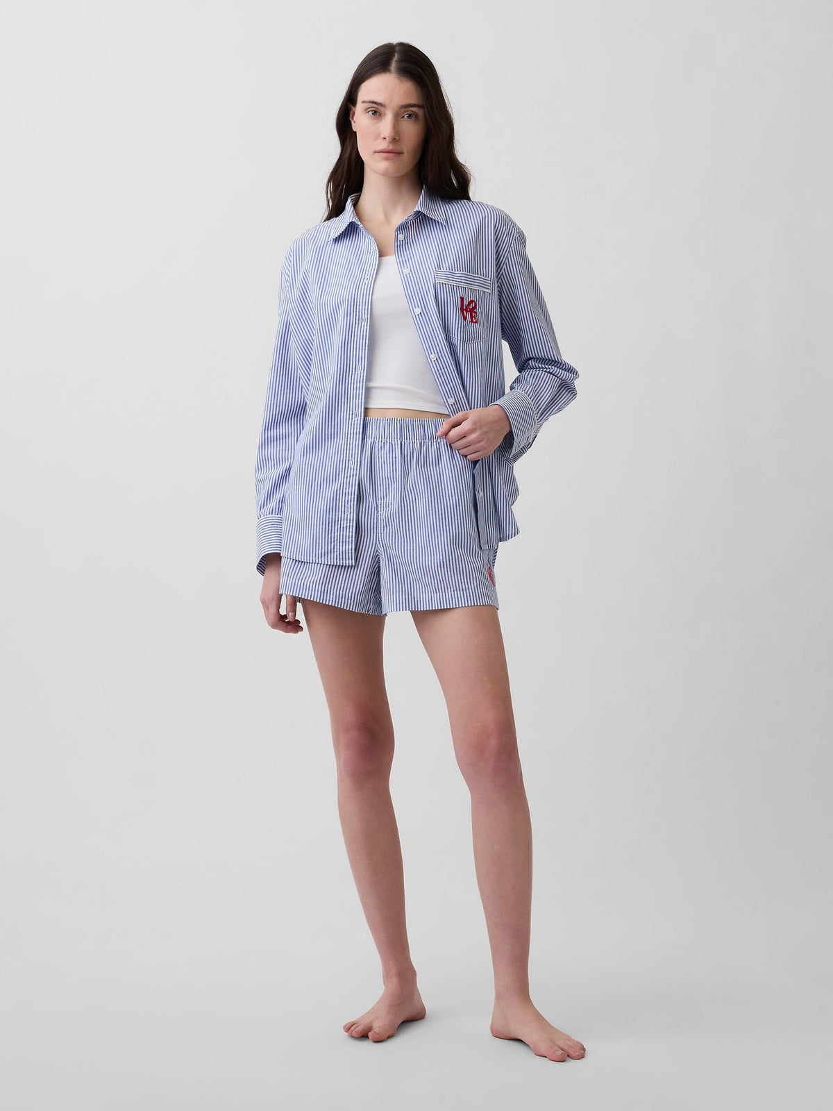 Mavi Robert Indiana Love Poplin Pijama Boxer Şort