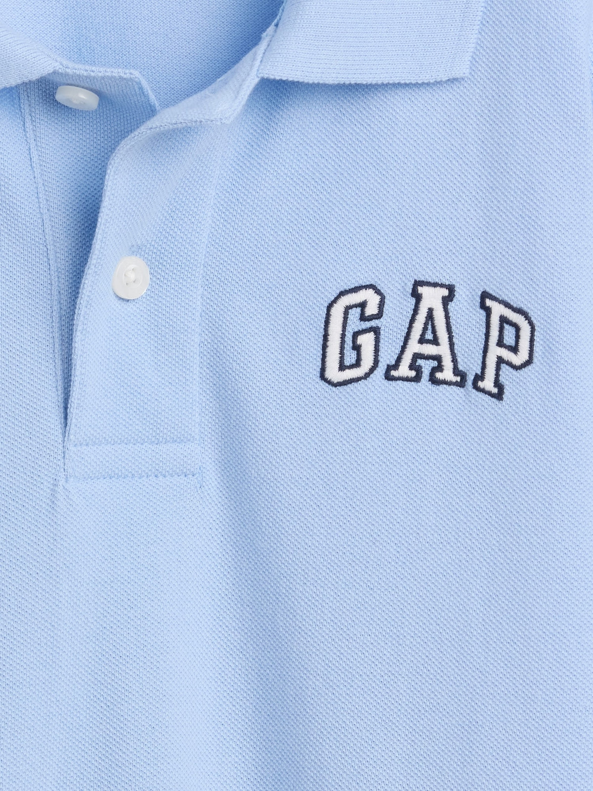 Açık Mavi Gap Logo Pique Polo T-shirt
