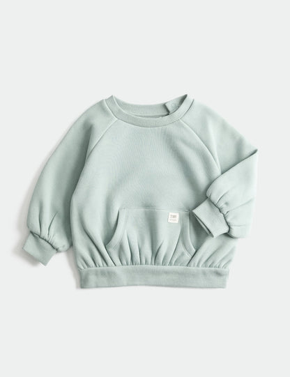 Pamuk Karışımlı Bebek Sweatshirt
