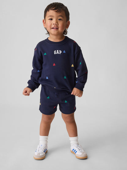 Lacivert Vintagesoft Fransız Havlu Kumaş Sweat Seti