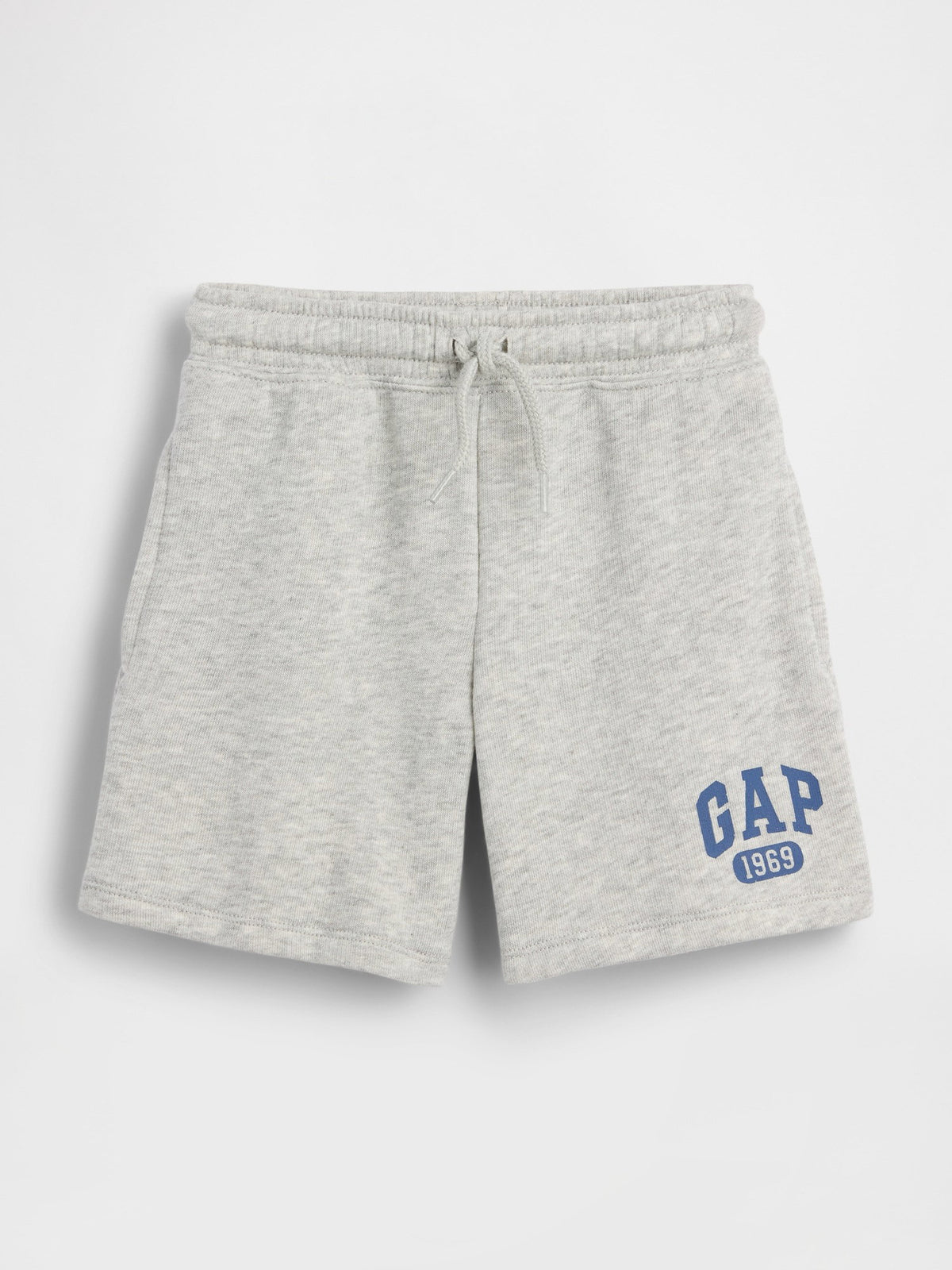 Gri Fransız Havlu Kumaş Gap Logo Şort