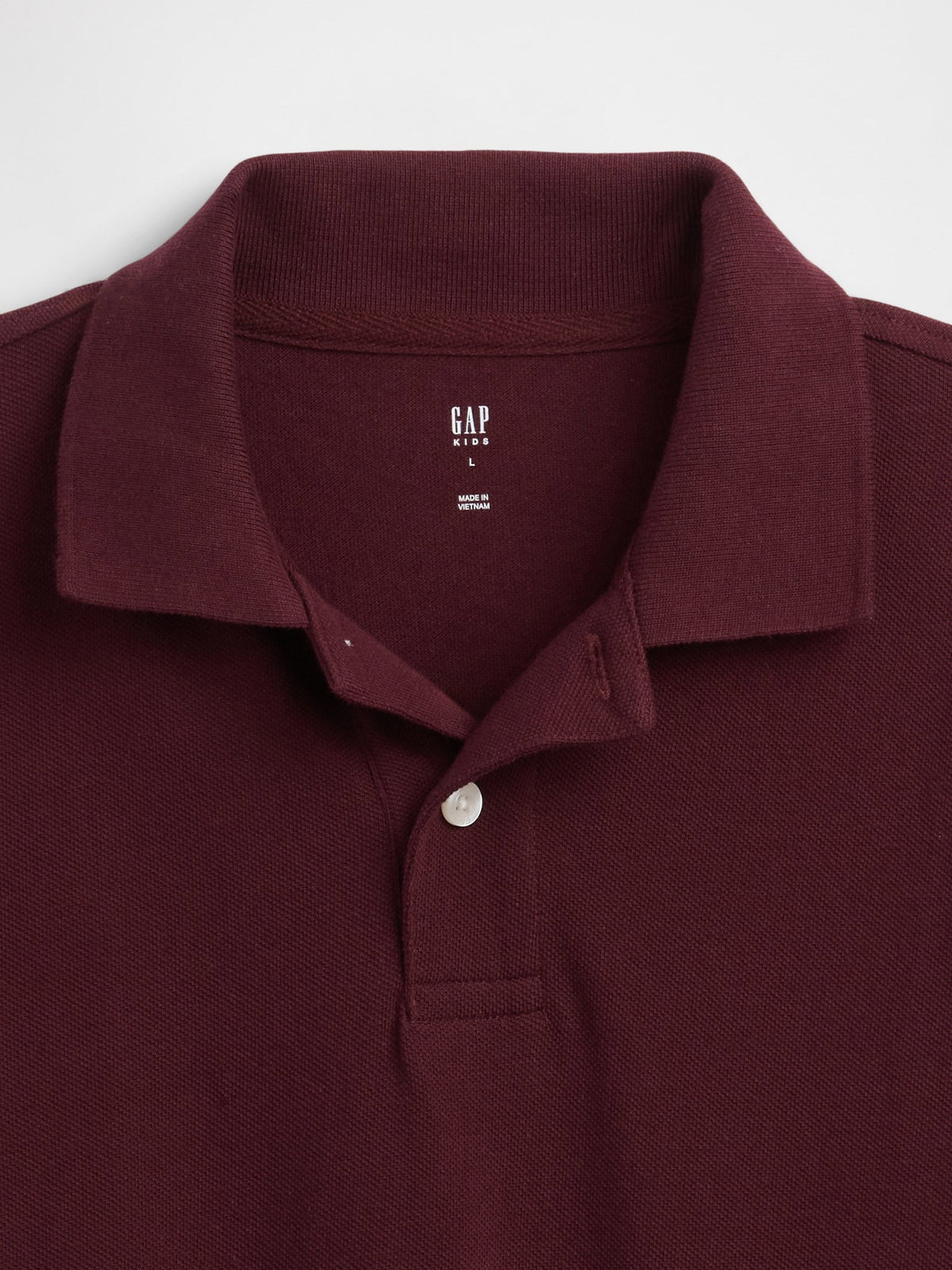 Bordo Pique Polo T-shirt