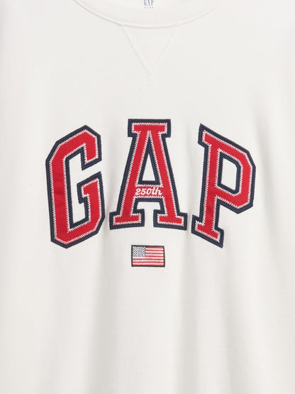 Beyaz Vintagesoft Terry Oversized Grafik Baskılı Sweatshirt