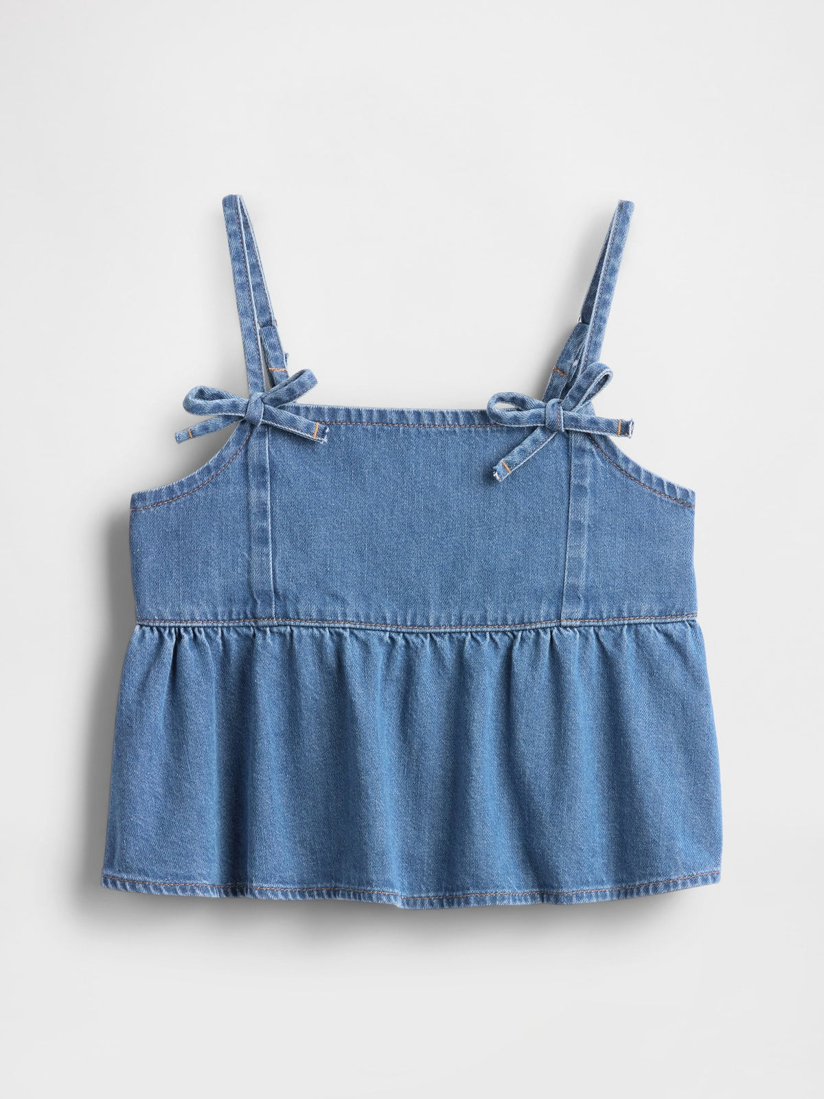 Mavi Denim Askılı Peplum Bluz