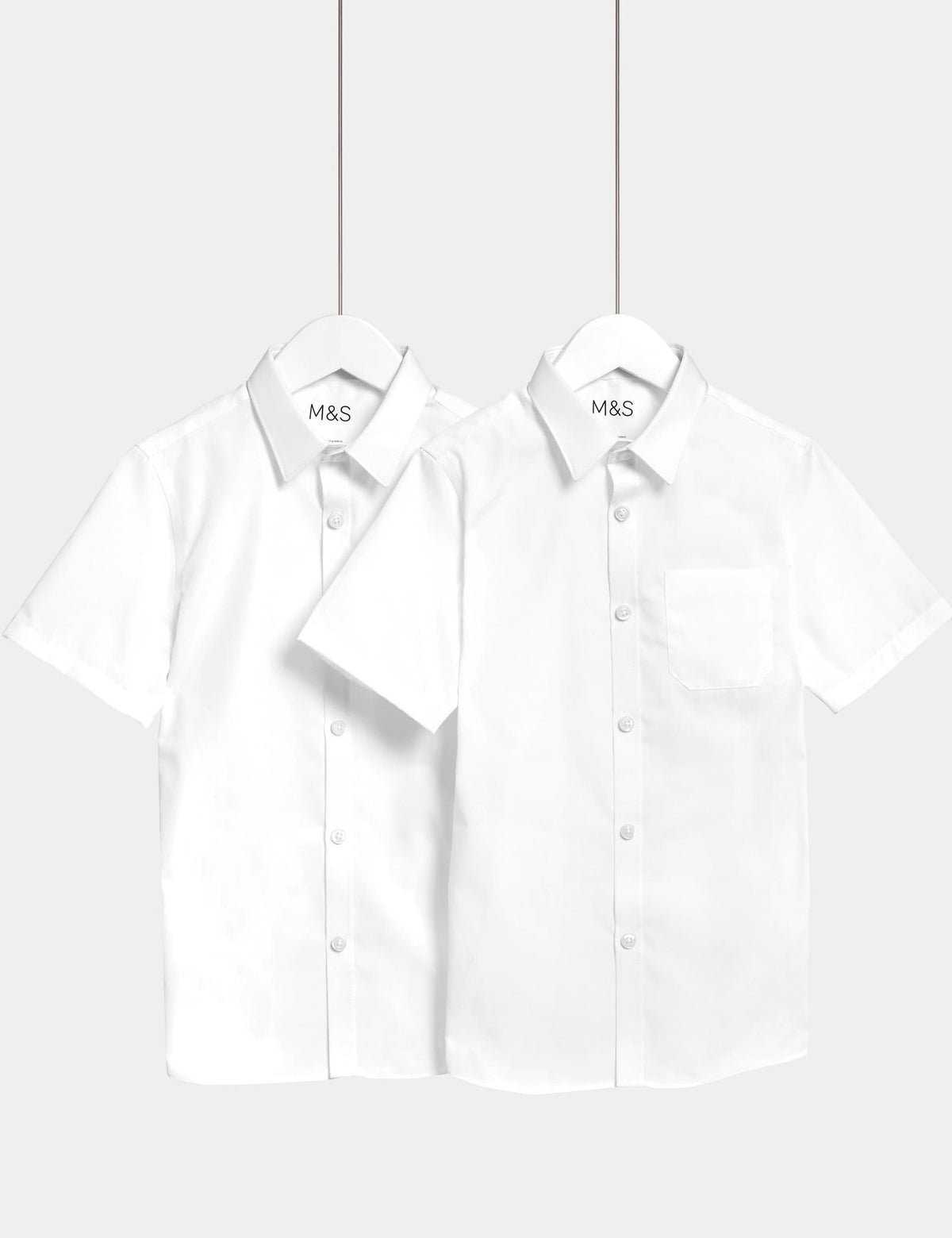 2’li Paket Erkek Çocuk Non-iron Okul Gömleği (2–18 Yaş)