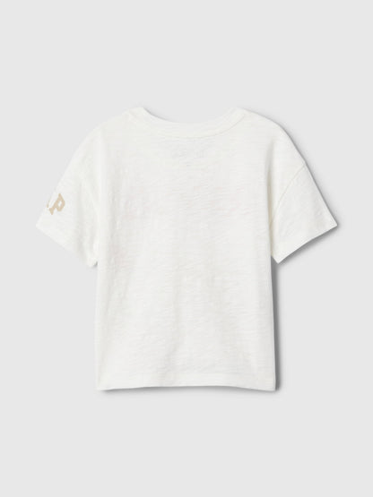 Kırık Beyaz Disney Grafikli T-shirt