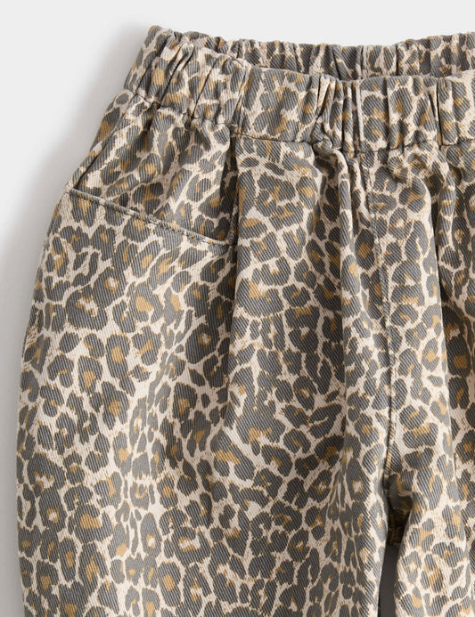 Leopar Desenli Jean Pantolon