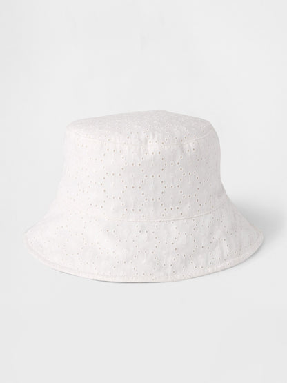 Beyaz Kids Eyelet Bucket Hat