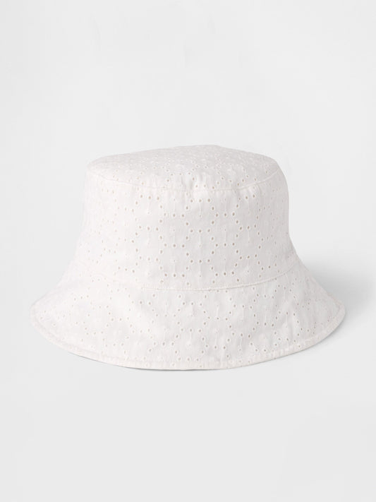 Beyaz Kids Eyelet Bucket Hat