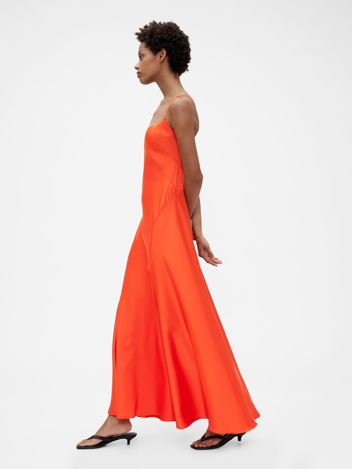 Turuncu Gapstudio Saten Slip Elbise