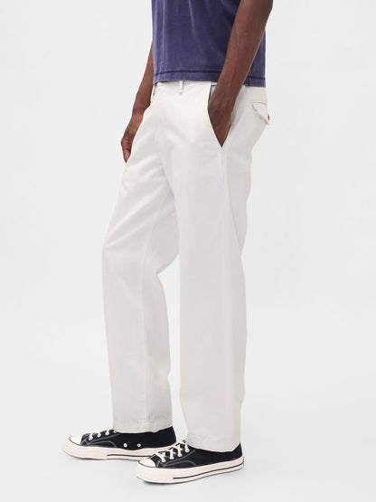 Beyaz Relaxed Straight Pantolon Jean