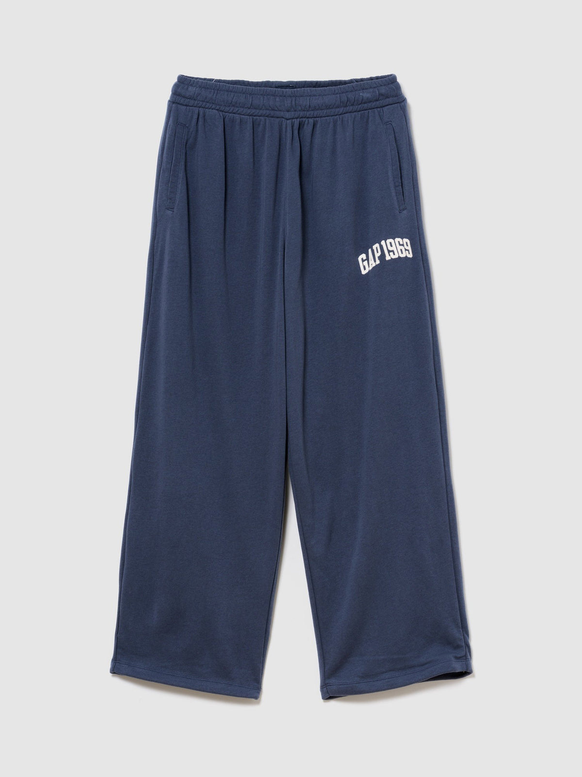 Lacivert Fransız Havlu Kumaş Baggy Gap 1969 Logo Sweat Pantolon
