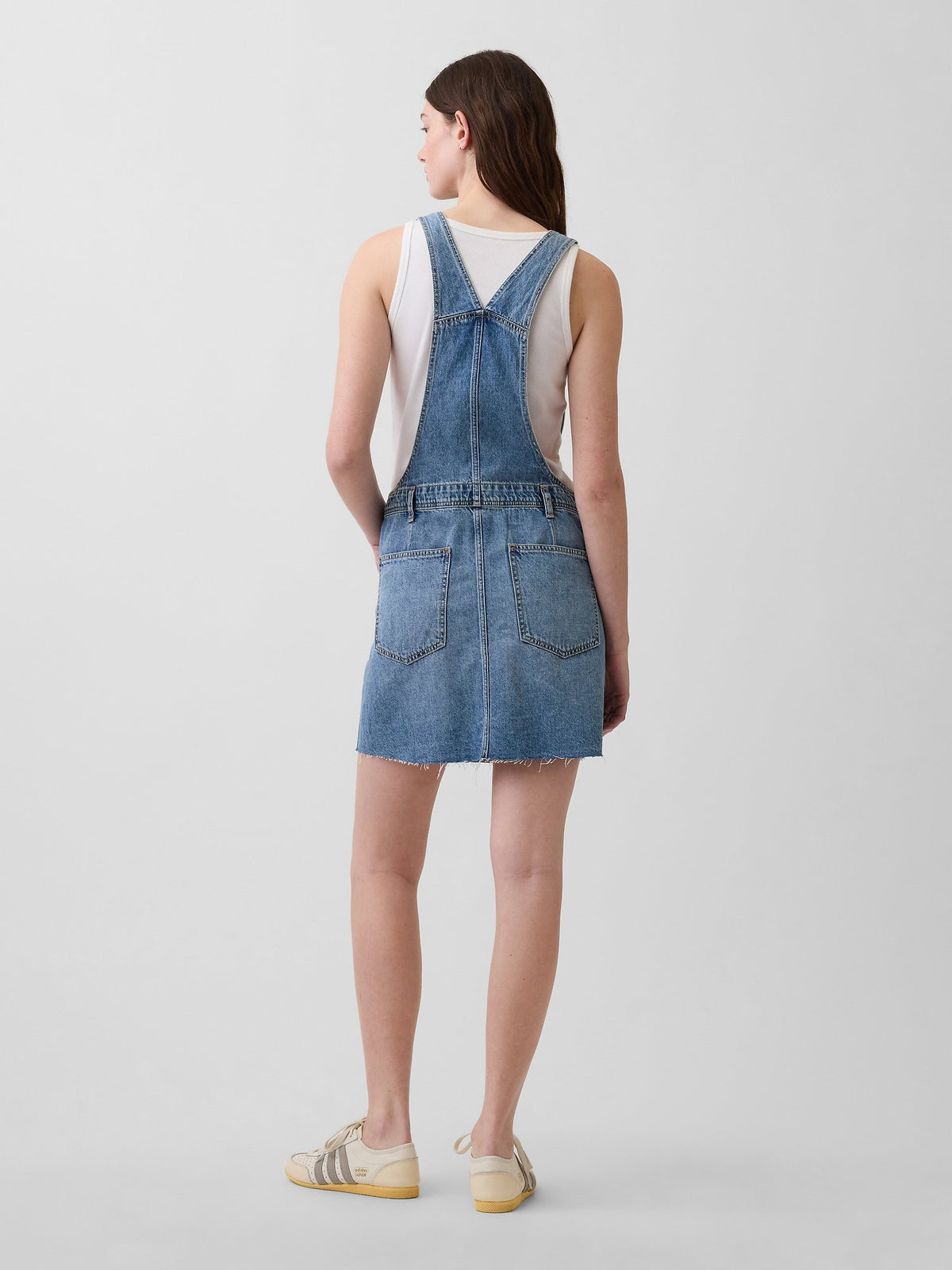 Açık Mavi Denim Mini Salopet