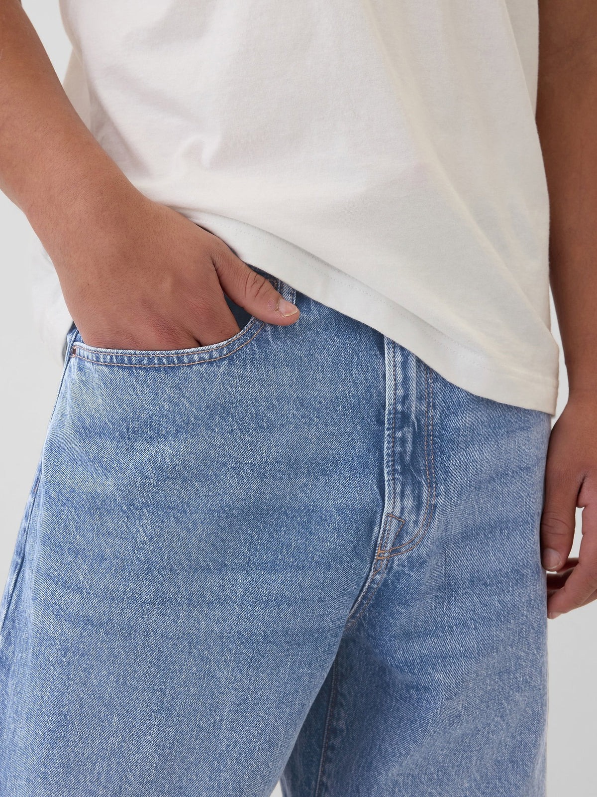 Açık Mavi Baggy Jean Pantolon