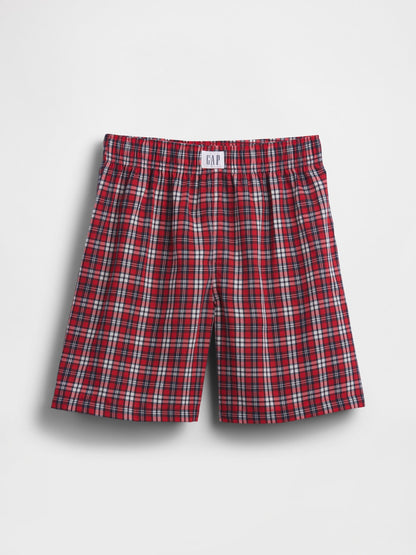Kırmızı Recycled Boxer Şort Pijama Altı
