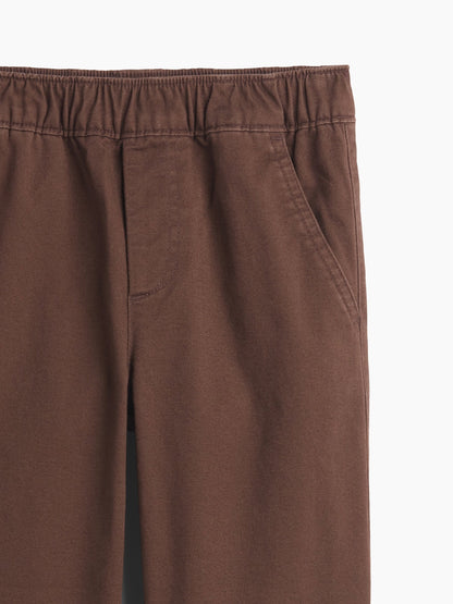 Kahverengi Pull-on Relaxed Jogger Eşofman Altı