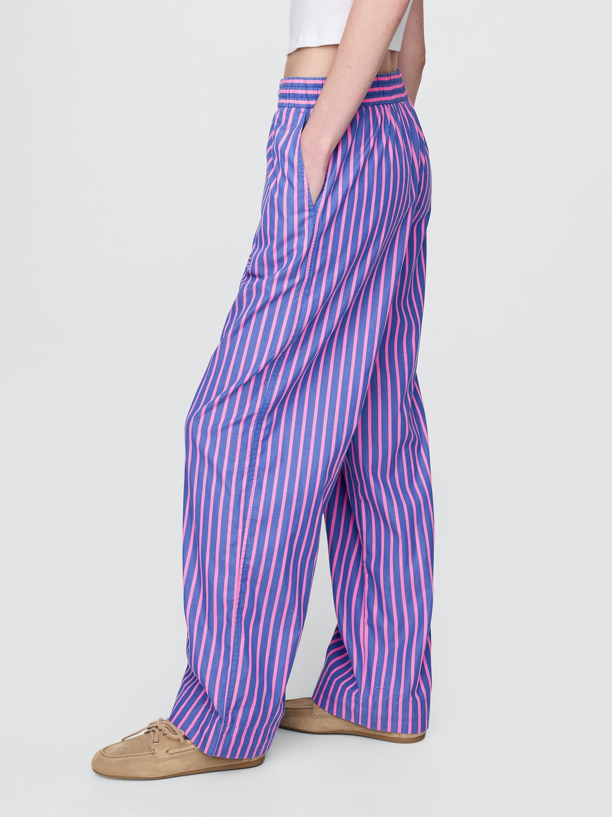 Mavi %100 Organik Pamuk Poplin Easy Wide-leg Pantolon