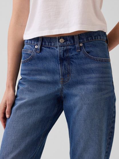 Mavi Mid Rise Straight Taper Jean Pantolon