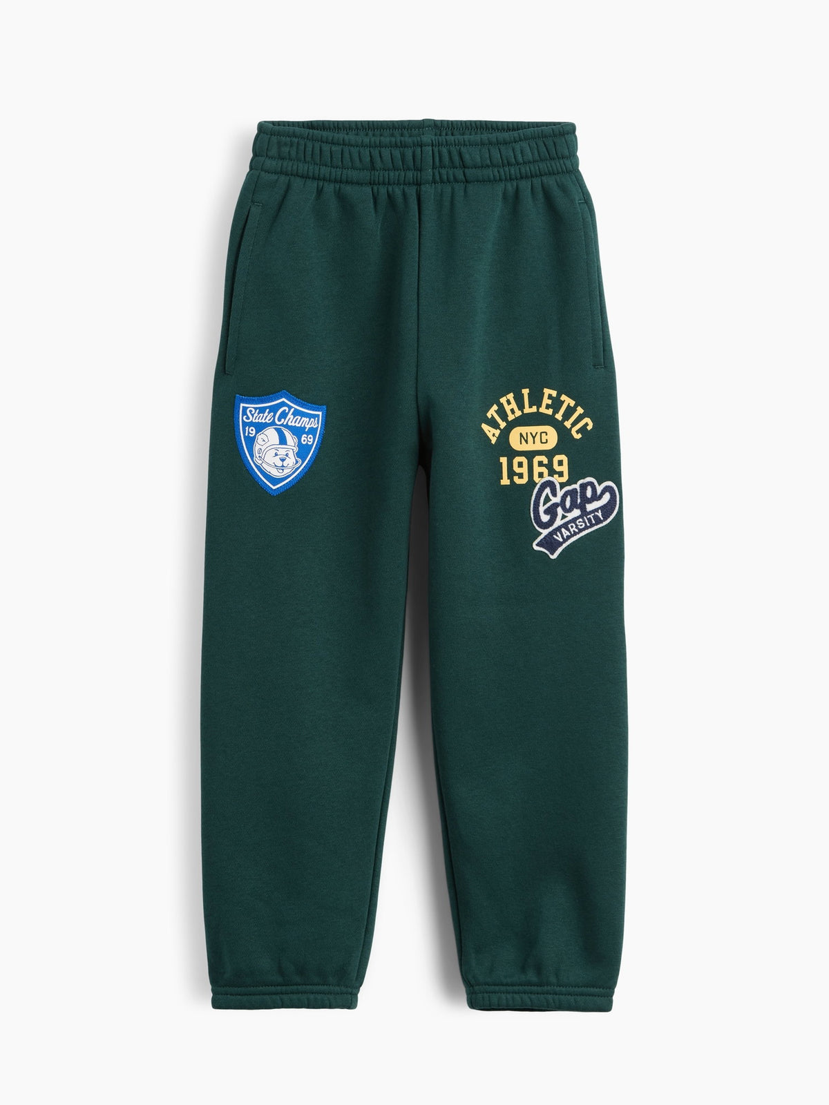 Koyu Yeşil Vintagesoft Varsity Logo Eşofman Altı