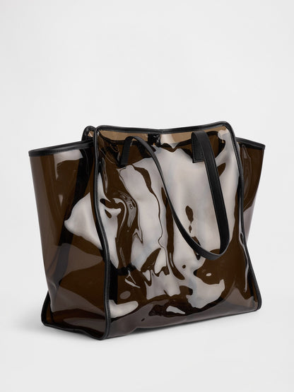 Kahverengi Jelly Tote Çanta