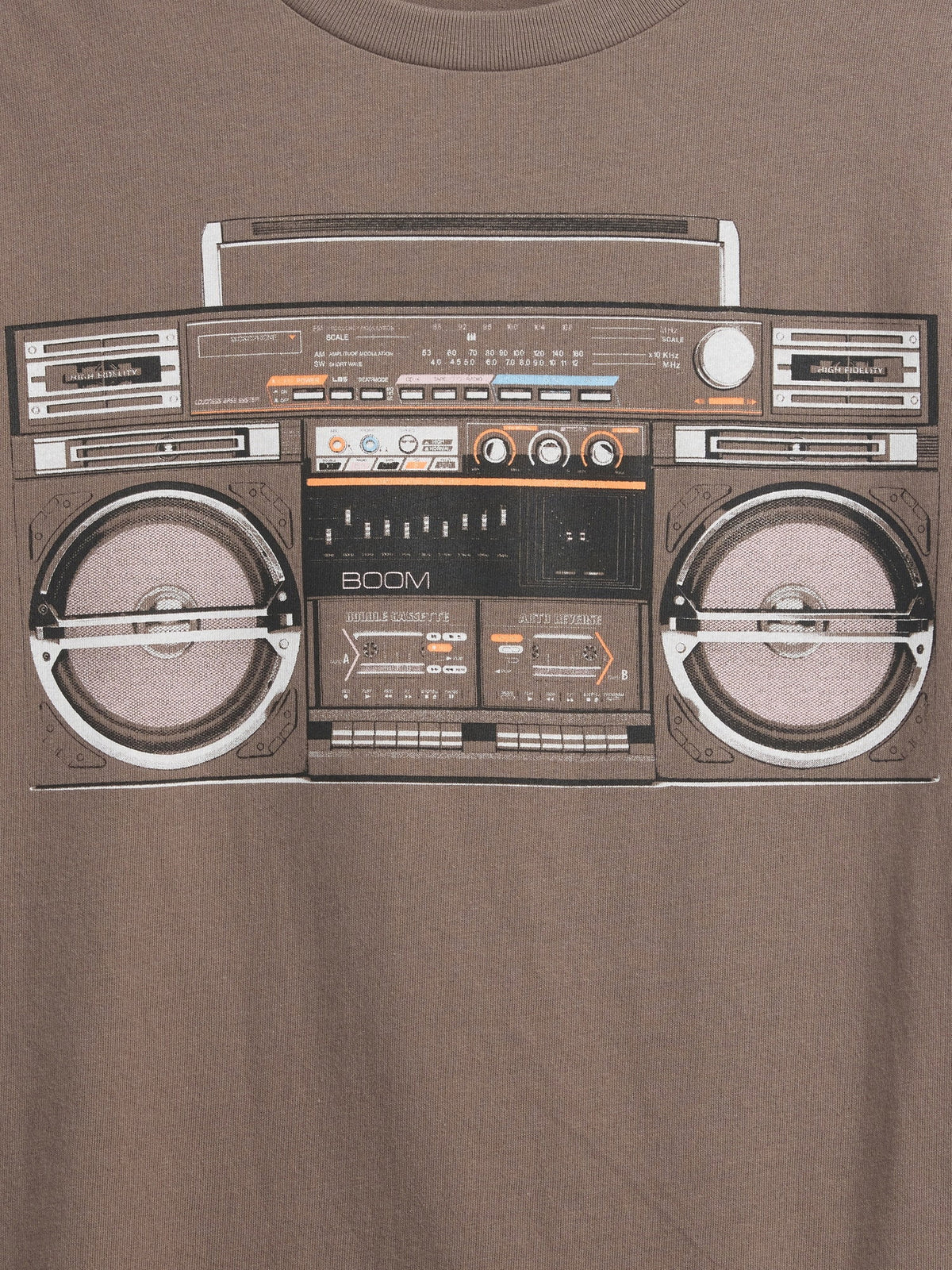 Haki Grafik Baskılı T-shirt