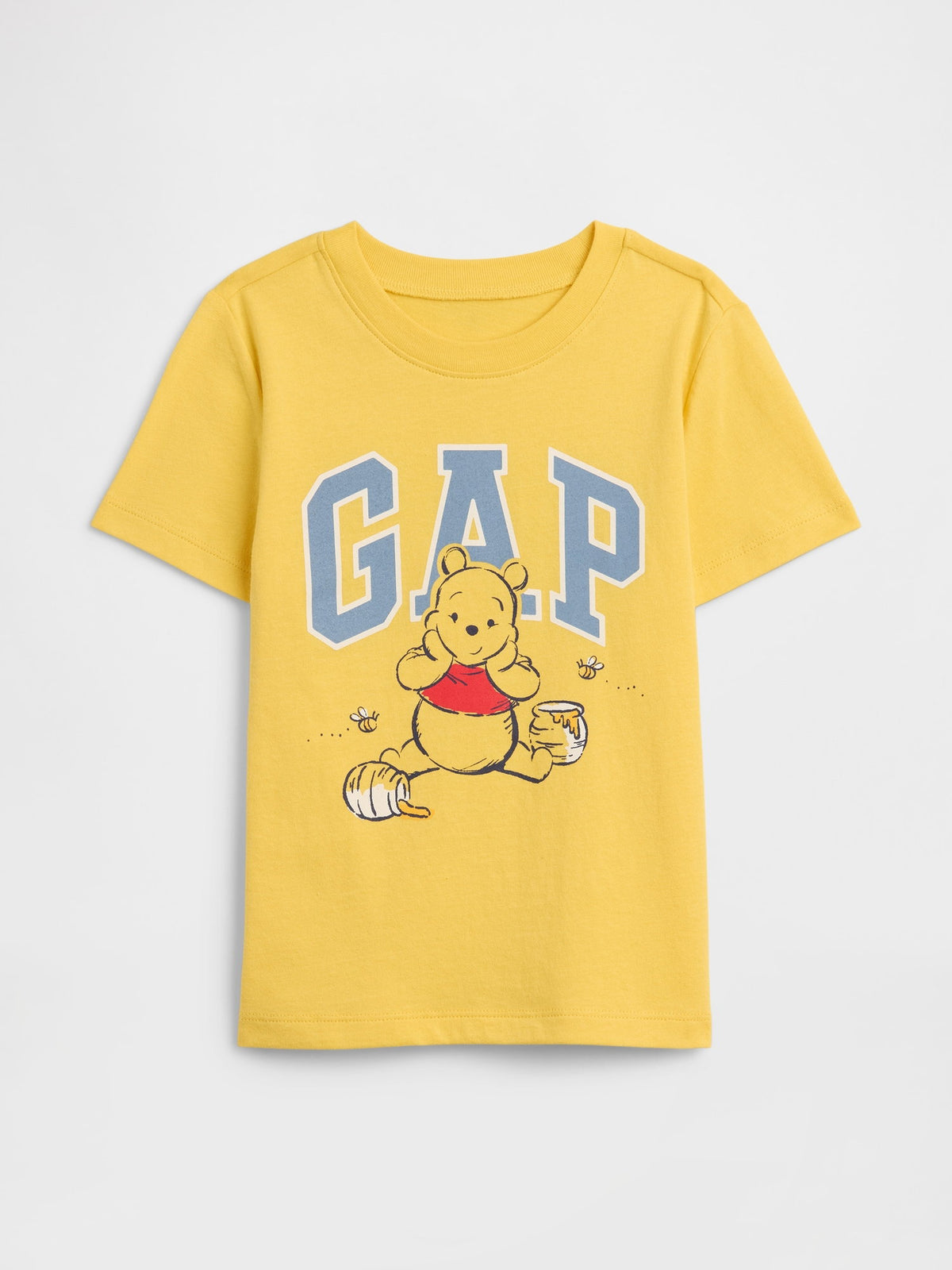 Sarı Disney Winnie The Pooh Logo T-shirt